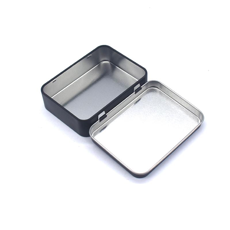 Small Cartoon Tin Box Hairpin Storage Case Rectangular Jewelry Cosmetic Organizer For Candy Pill Hinged Empty Box