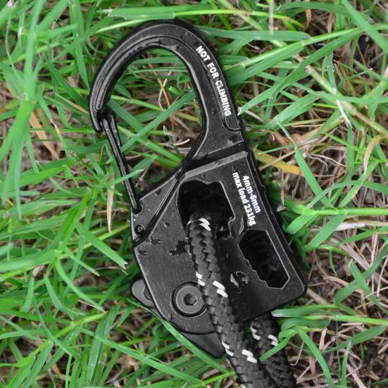 1/2 Peças Tensor de Corda Autotravante Liga de Alumínio de Alta Resistência para Mochila ao Ar Livre, Caminhada, Acampamento, Ajustador Apertador de Corda Guyline