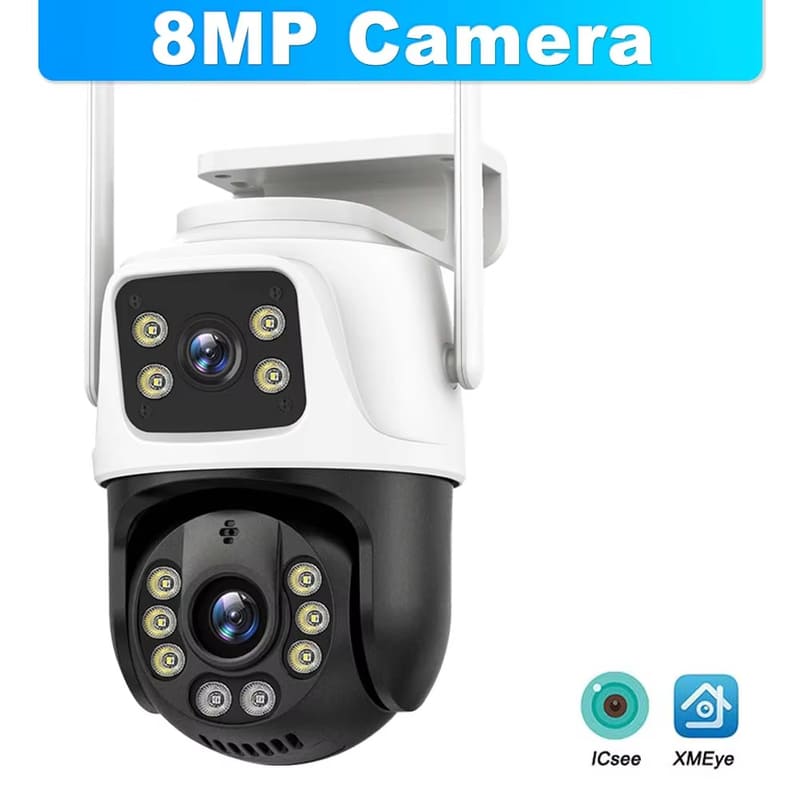 LS VISION 5K 10MP Wifi IP Camera 10X Zoom Dual Lens Outdoor PTZ Security Camera Auto Tracking Smart Home CCTV Cam 360° Video Surveillance