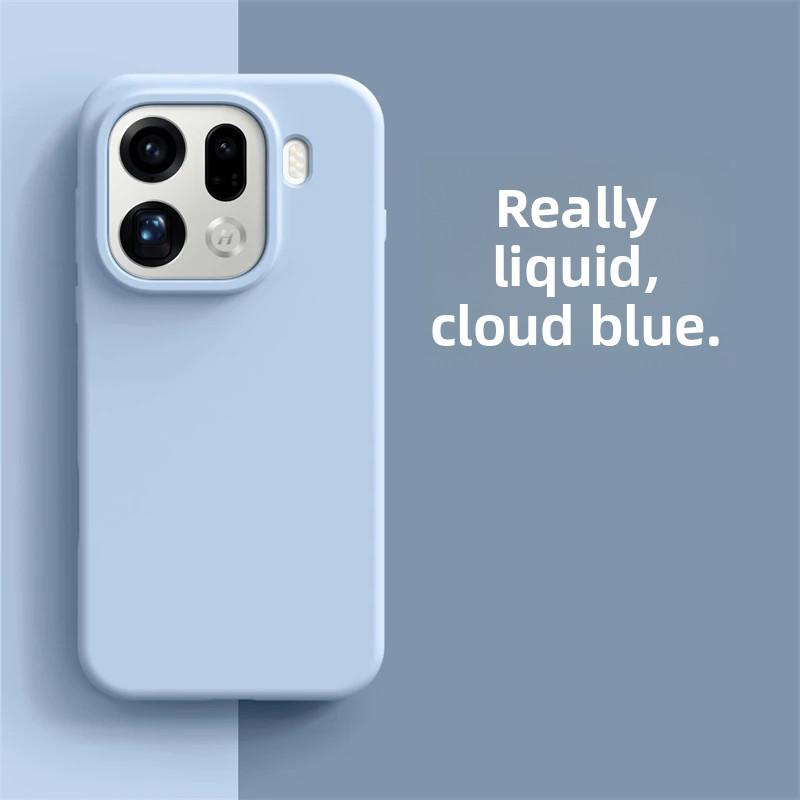 Custodia per Telefono per Oppo Find X9 Pro Lusso Silicone Morbido Liquido Sensazione Confortevole Copertura Interna in Floccato per Find X8 X9Pro 5G Bumper