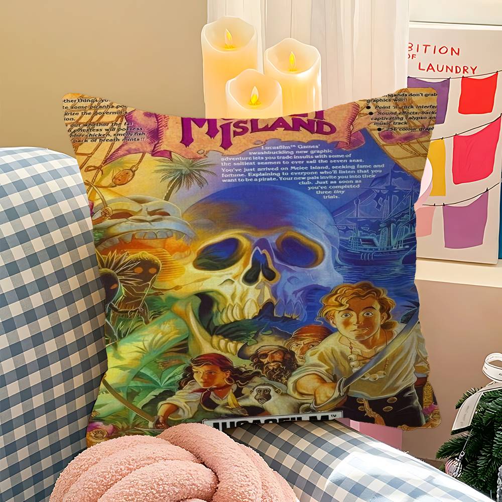 Classic Game The Secret Of Monkey Island Pillow Cover Design Cushion Cover Decor Holiday Decorati
