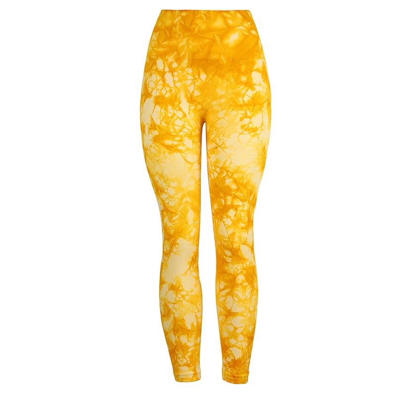 High Waist Tie-Dye Butt Lift Yoga Leggings - Women's Fitness & Training Pants