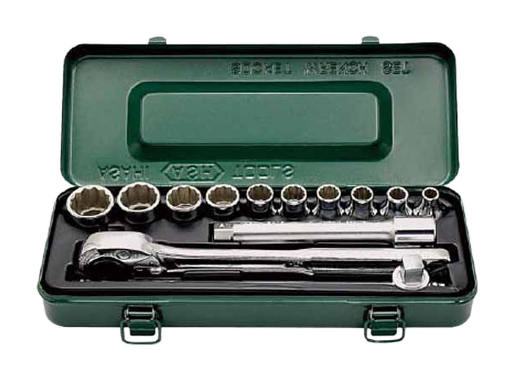 Asahi Metal Industries Socket Wrench Set set VO4101, 13-piece