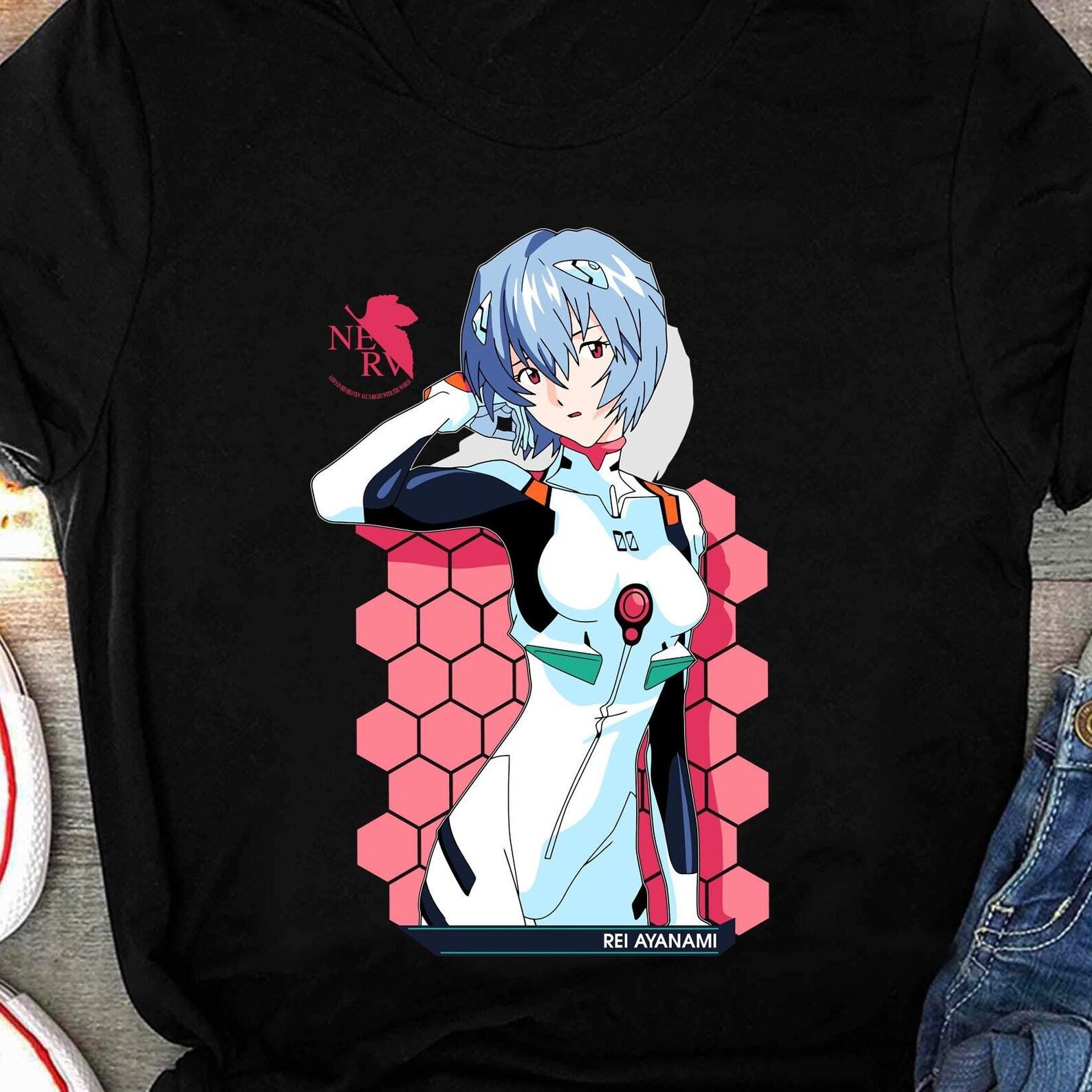 Rei Ayanami Evangelion Shirt, Unit 01 Neon Genesis Evangelion Art, Anniversary Evangelion Anime Tee, Asuka Langley, NERV XL