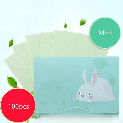 100 pezzi camomilla viso assorbente salviette per il controllo dell'olio salviette per la rimozione dell'olio assorbente foglio matcha carta assorbente per il viso grassa strumenti di bellezza