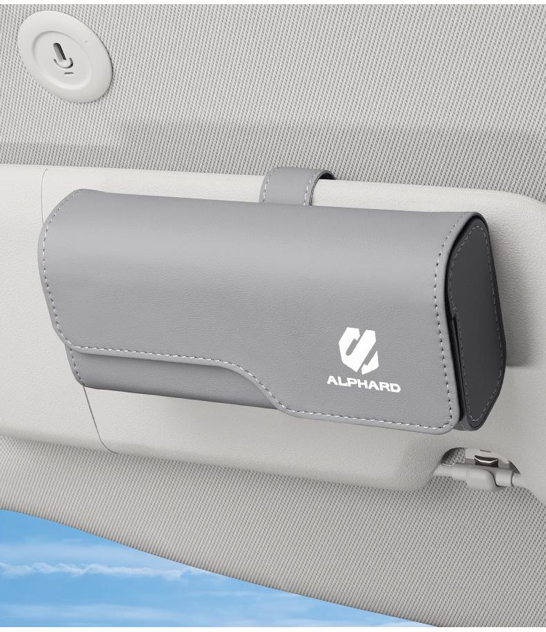 Magnetic Sunglasses Clip & Storage for Alphard, Vellfire, and Crown Visors