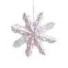 Durable Paper 3D Snowflake Ornament Waterproof Wrinkles Resistant for Christmas Tree Ceiling Window Decoration