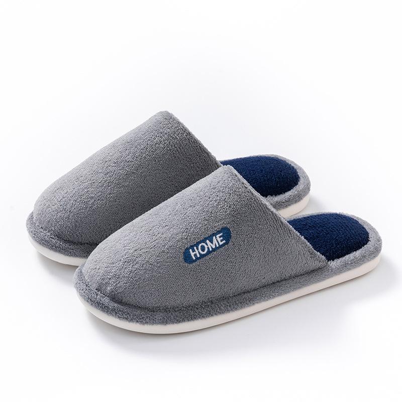 Cixi Baumwollpantoffeln Winter Frühling und Herbst Hausgebrauch Innenbereich Rutschfest Warm Paar Winter Plüsch