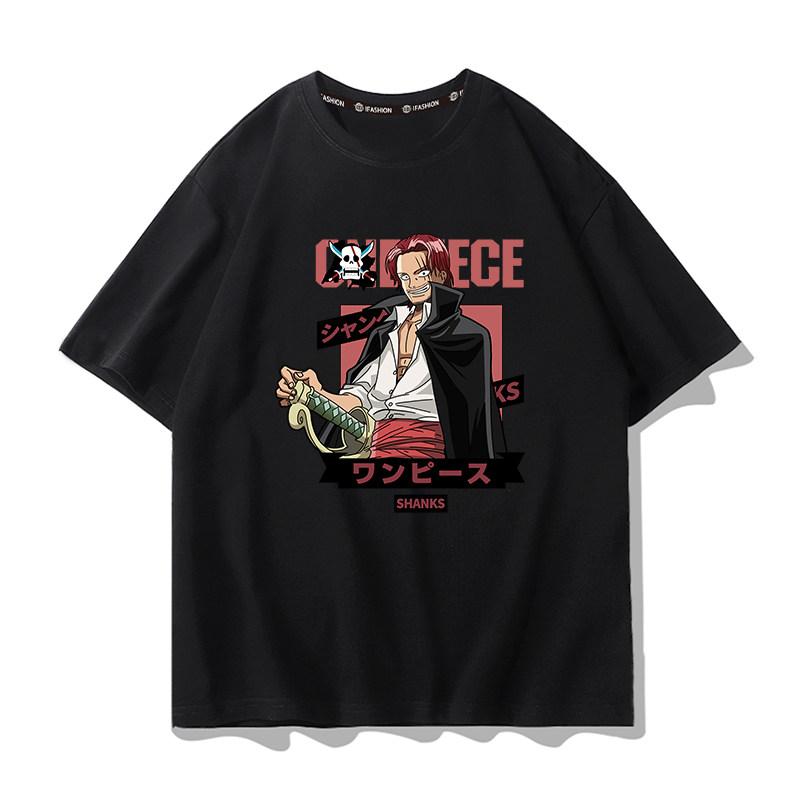 Koszulka z grafiką One Piece Luffy ACE Anime Tee Męska Moda Letnia 2026 Oversize Street Casual Y2K Topy Odzież Streetwear