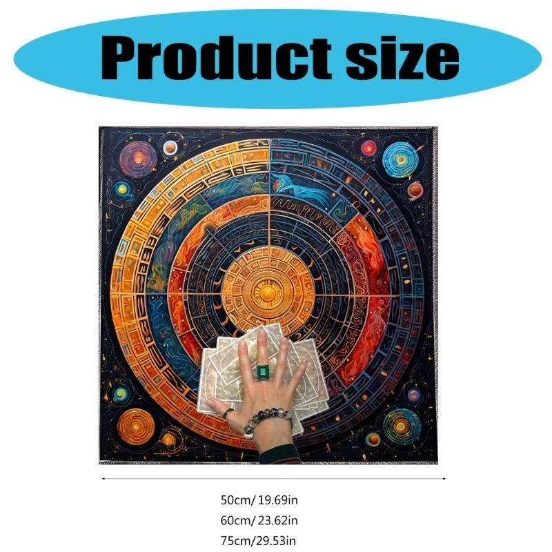 Universe Planet Pattern Tarots Card Tablecloth Altars Cloth Altars Cloth Divinations Card Table Cloth Tapestry Easy Use