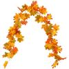 Autumn Maple Leaf Vine Hanging - Festive Decor for Halloween & Christmas