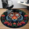 1PC Tiger Floral Design Chair Carpet for Office, Indoor Non-Slip Washable Carpet, Soft Comfortable Mat For Office Room Yy250930234