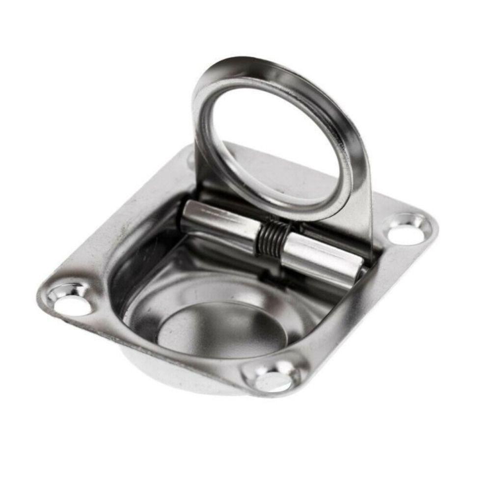 Stainless Steel Boat Recessed Hatch Marine Hardware Flush Lifting Ring Marine Locker Pull