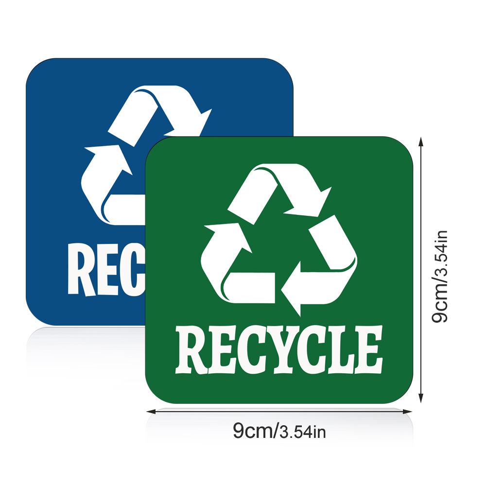 CT703 Magnetic Reusable Garbage Sorting Stickers for Environmental Protection