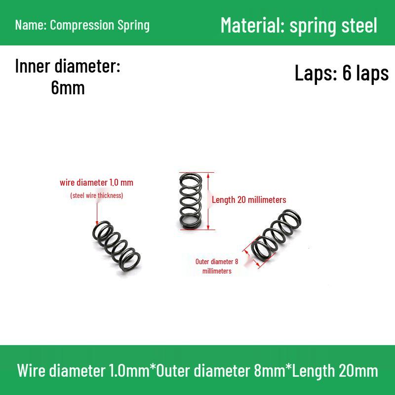 Heavy Duty Y-Type Compression Spring Shock Absorber, 1.0mm Wire Diameter, Outer Diameter 5-20mm.