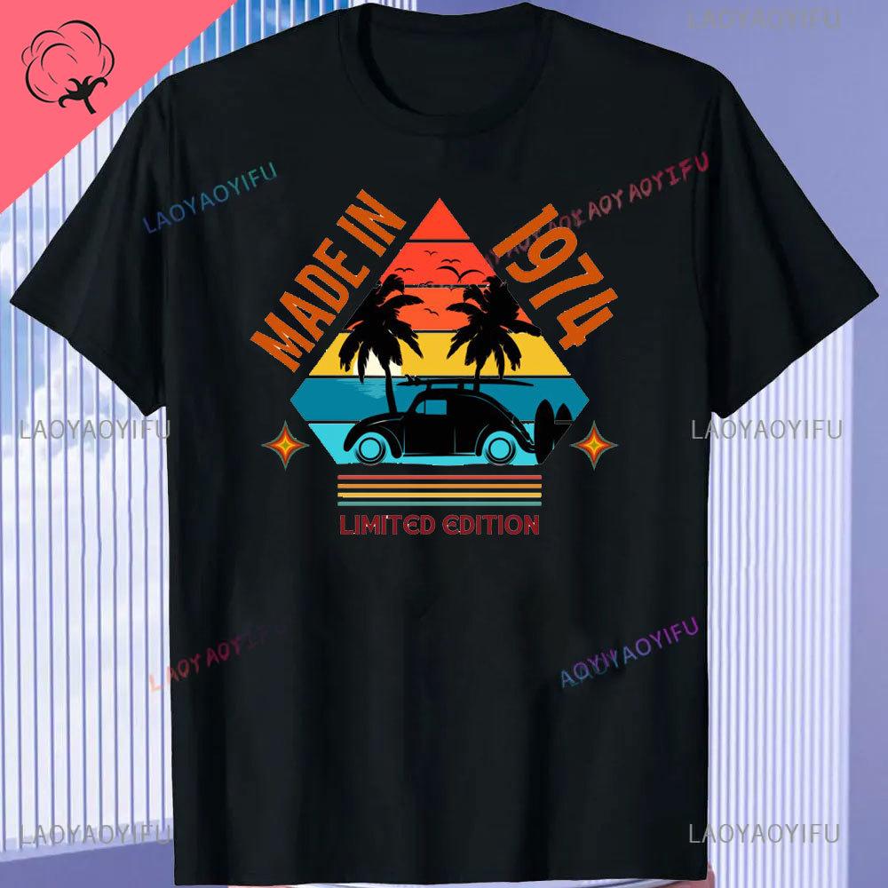 Born in Vintage 1974 Limited Edition Cassette T Shirt  51th Birthday Gifts  Years Old Vintage 1974 High Quality TShirt Tops