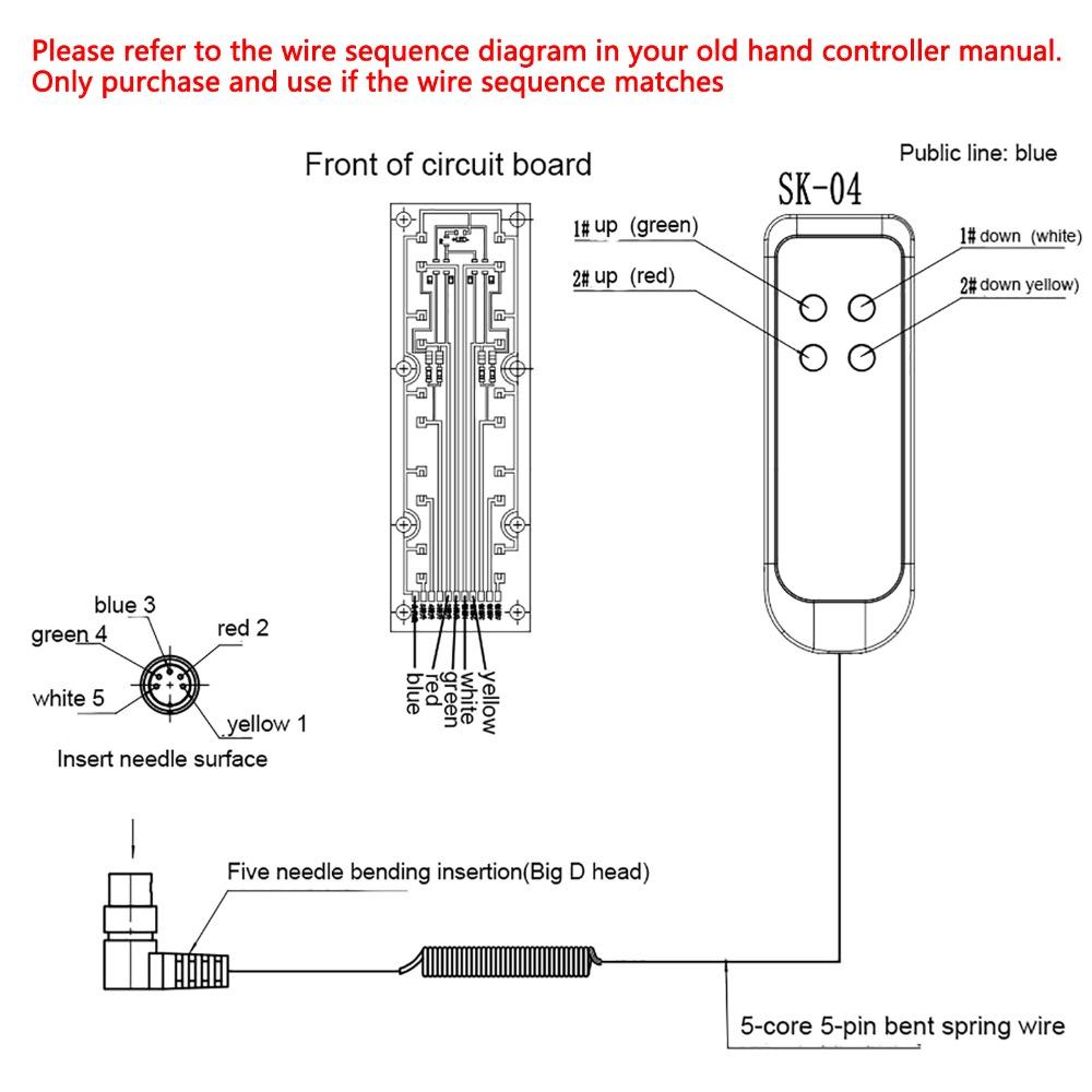 מתג 4 כפתורים חשמלי לכורסת נדנדה 5 פינים תקע צבע שחור בקר ספה חשמלי שלט רחוק ידני לכורסת נדנדה שימוש משרדי