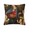 Mysterious Smile Leonardo Da Vinci Pillow Case for Sofa Mona Lisa Nordic Cushion Cover Car Pillowcase