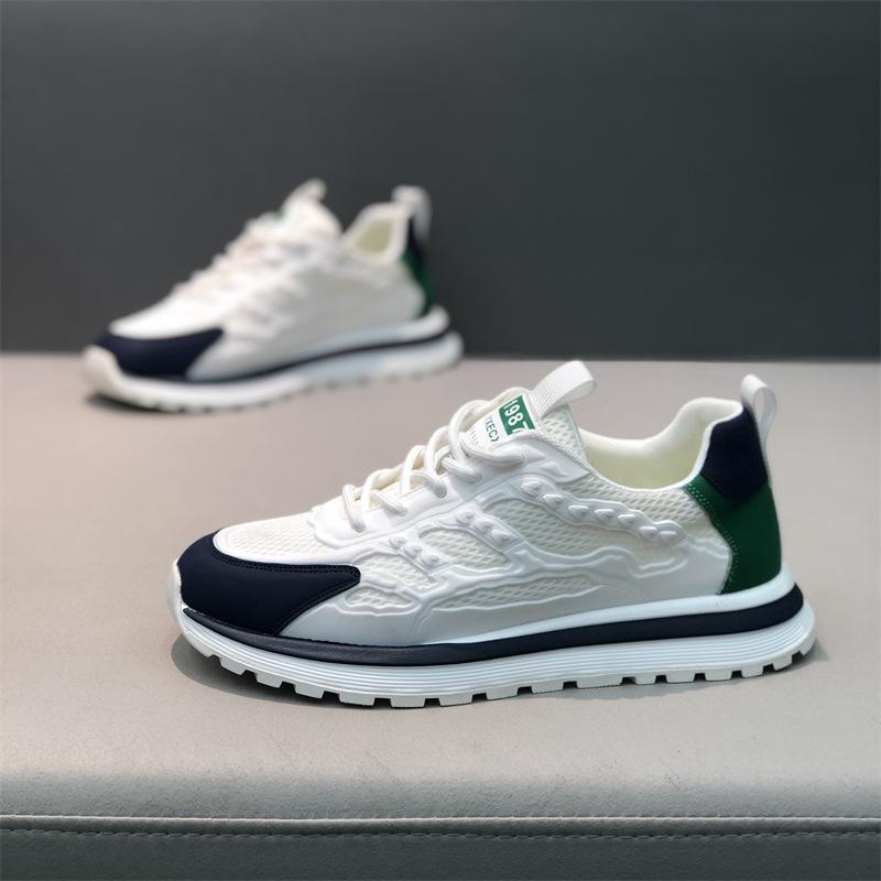 Spring new low-top mesh surface, breathable and comfortable casual soft bottom lace-up ec