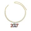 Exaggerated 2027 Number Pendant Necklace Aesthetic 2027 New Year Jewelry  New Year's Eve Gift