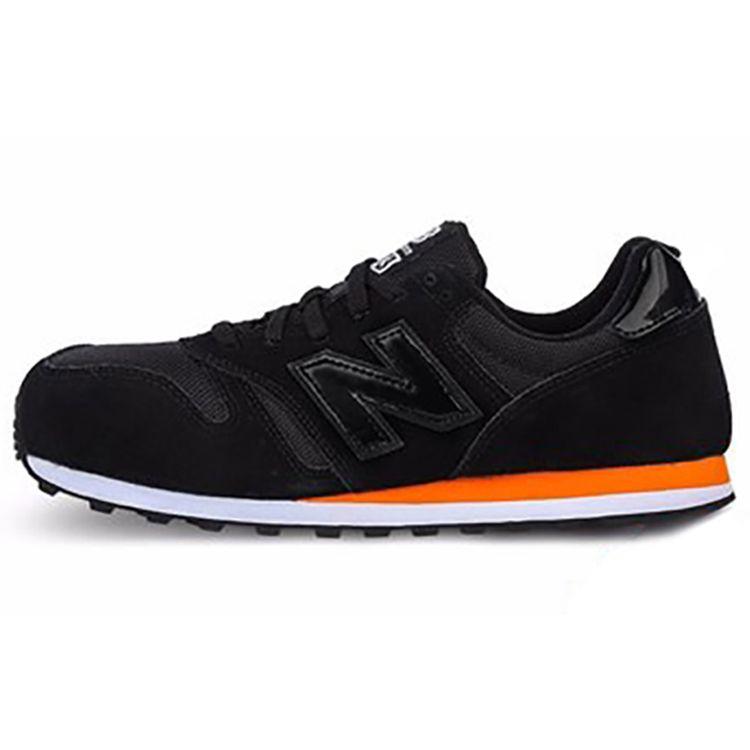 New Balance Nb 373 Classic Sports Fabric Leather Low Top Marathon Running Shoes Unisex Sneaker Black Orange White ML373MB