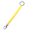 Spring Lanyard Wristband Security Gear Retractable Key Cord Clasp Elastic Ropes Spiral Stretch Keychain Spring Rope Key Ring