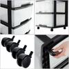 CURVER Regal auf Rädern Schrank 3 Schubladen 20 L
