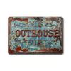 Vintage Bathroom Kitchen Toilet Plaque Metal Tin Signs Decorative Plates for Toilet Club Man Cave Bar Pub Hotel Cafe Wall Decor