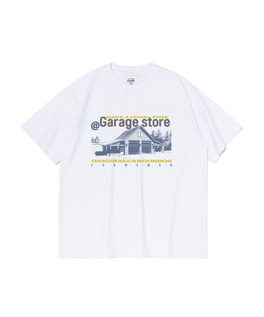 CARGOBROS FOR WOMAN American Store Short Sleeve T-Shirt (White)