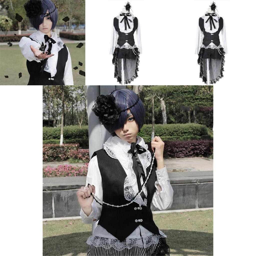 Nádherný cosplay kostým Ciela Phantomhive z Black Butler s dokonalým stehováním