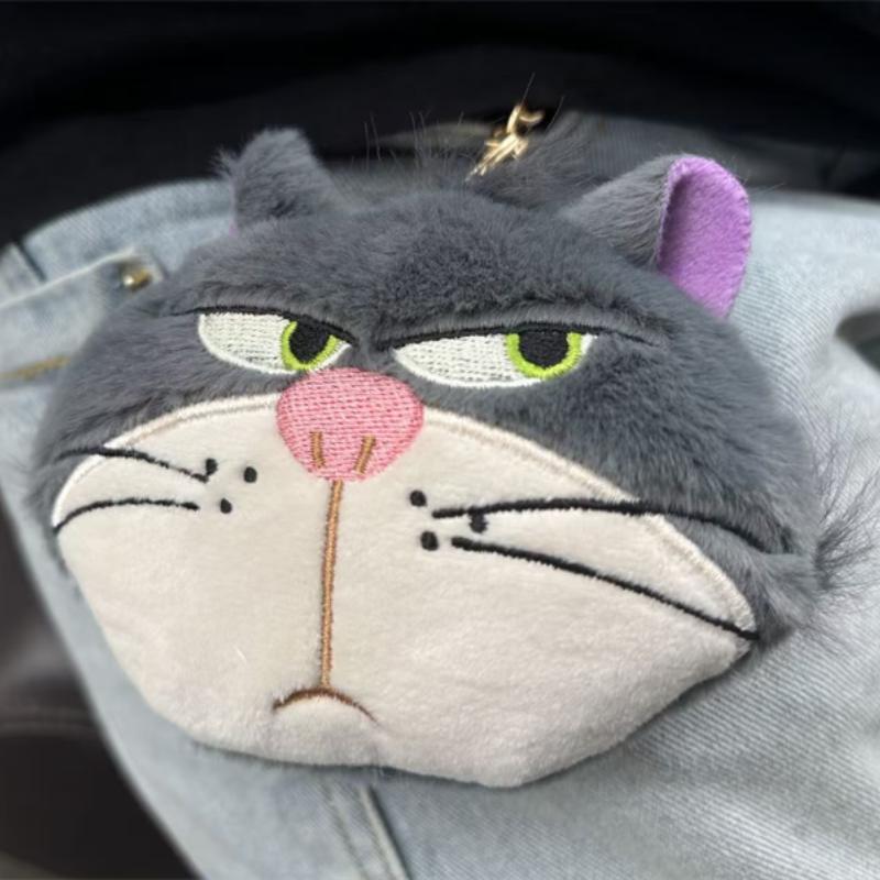 10Cm Cheshire Lucifer Burger Fries Plush Pendant Toy Keychain Backpack Pendant Friend Holiday Girl Birthday Gift