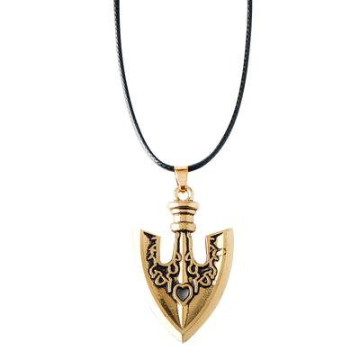 Anime JOJOS BIZARRE ADVENTURE Przebudzenie Standu Złota Strzała Wisiorek Naszyjnik Kamienna Morze Robak Strzała Skórzany Sznurek Naszyjnik