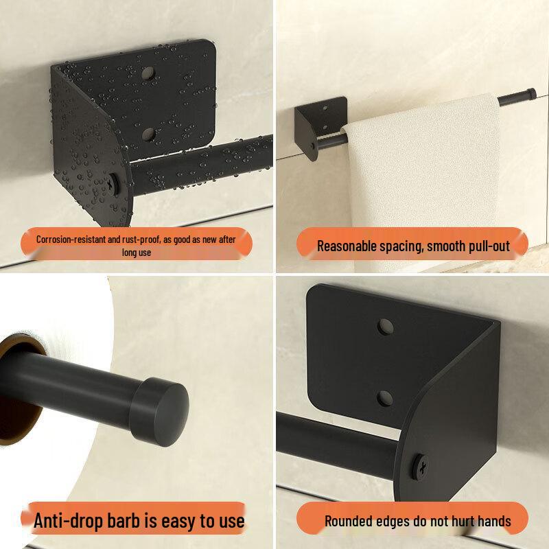 Wall-Mounted Kitchen Paper Towel & Cling Film Holder