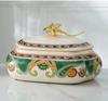 Ceramic Jewelry Box Storage Jar with Lid Vase Ceramic Ornaments Dressing Table Storage Accessory Box Home Furnishing Decoration