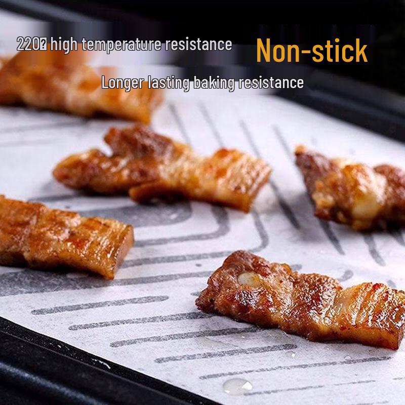 Papier d'Huile Silicone ZISIZ pour la Cuisson et le Barbecue