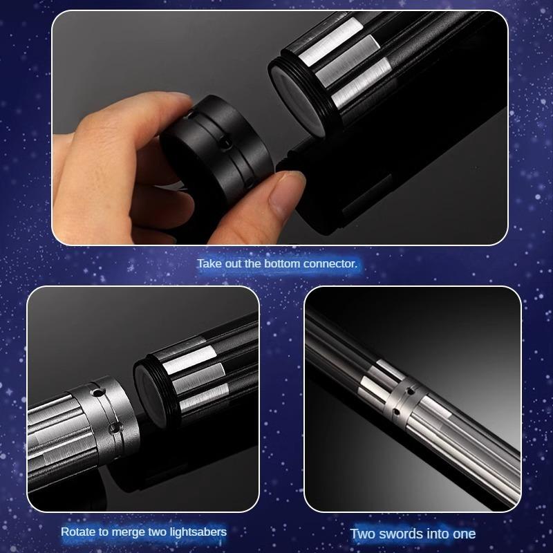 Metal Lightsaber Laser Sword Toys RGB Light Saber 15Color Change Kids Soundfonts Force FX FOC Blaster Toys Jedi Laser Sword Gift