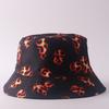 Digital printing small edge bucket hat spring and summer double-sided can wear outdoor sunshade basin hat spot