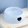 Pet Love Single Bowl for Cat and Dog, Plastic Feeder, Yellow, Pink, Orange, Gray, White, Light Blue, Pet Supplies