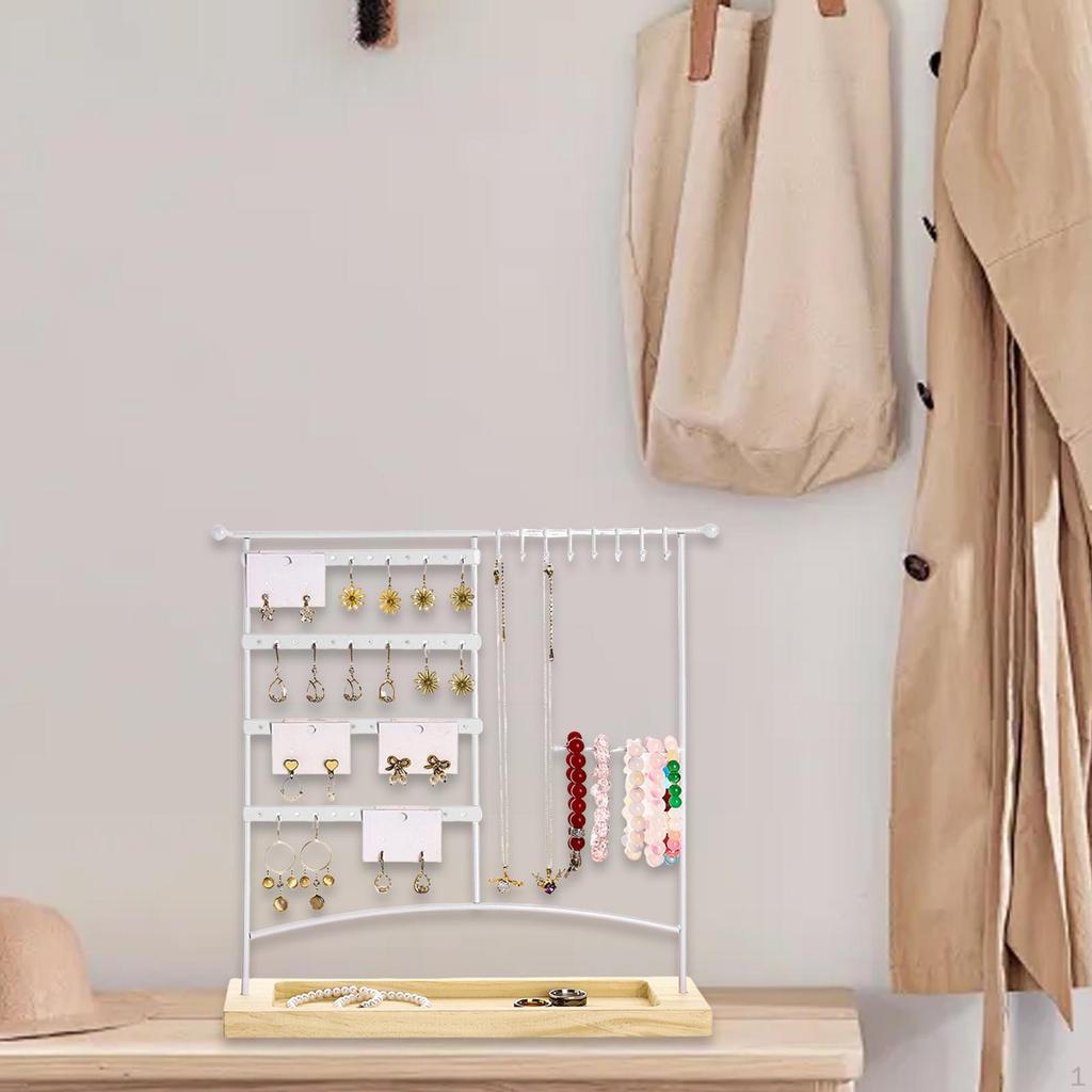 Earrings Organizer Stand Earring Display Convenient Multipurpose Jewelry Holder for