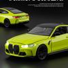 1:32 M4 Sports Car Model Toy Simulation Alloy Diecast Doors Opened Sound Light Shock Absorption Vehicle Models Ornaments Gift