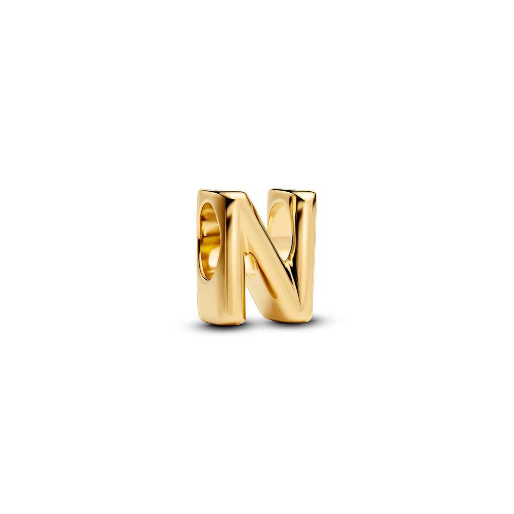 Hot Copper 26 Letters Alphabet AZ Charm Bead Charms Bead Golden Pendant Compatible With Authentic Bracelets Necklaces Do It Yourself Jewellery Women