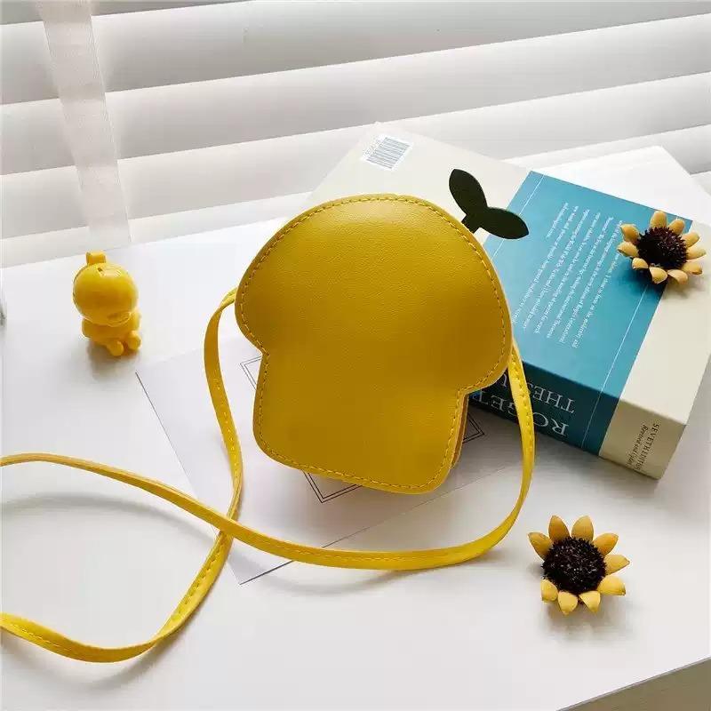 1-5PCS Cute Cartoon Mushroom House Coin Purse PU Crossbody Bag Korean Style Girls Shoulder Bag Mini Wallet Christmas Gift