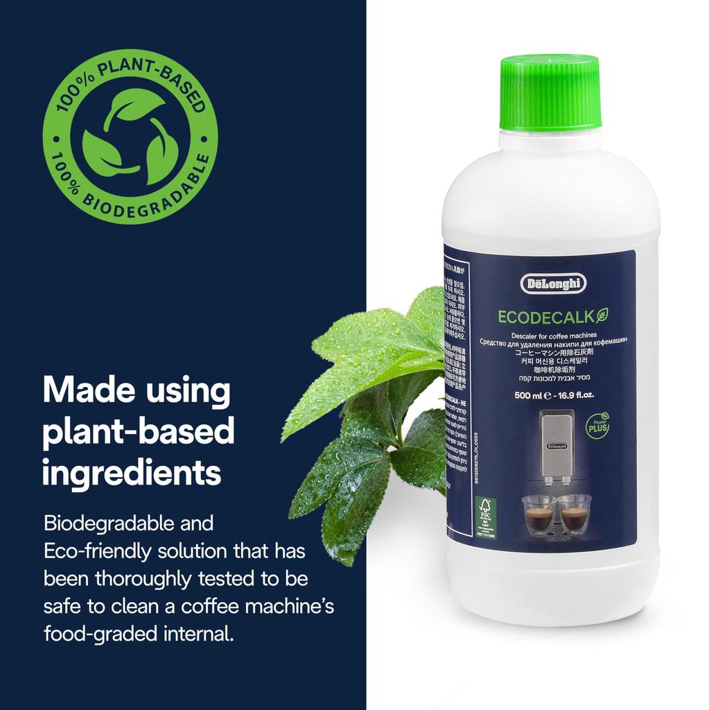 [Genuine Japanese Product] DeLonghi Coffee Machine Deliming Agent 500ml X 1 Bottle DLSC500 White 5513296041