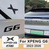 For Xpeng G6 Gloss Black Emblem Badge Front Rear Logo Blackout Modification Car Exterior Accessories