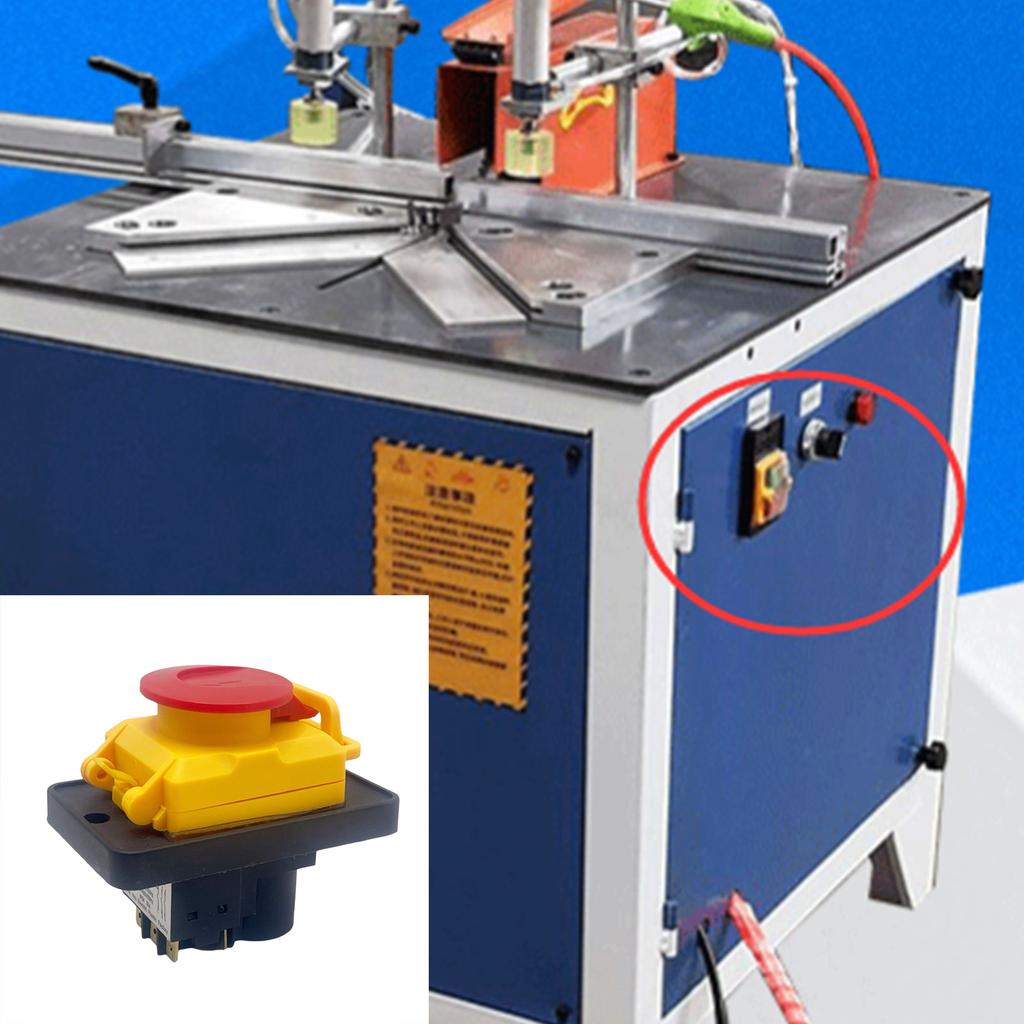 Electrical Equipment Power Switches KJD18 7 Pin Electromagnetic Button PVC Push Button Switches for Various Applications