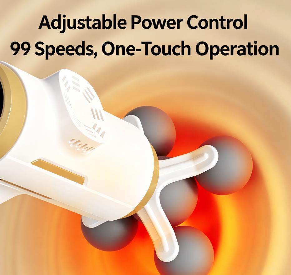 99 Level 11 IN 1 Electric Body Massager Powerful Relaxation Gun High‑Frequency Vibration Body Care Device Arms Leg Tissue Massag