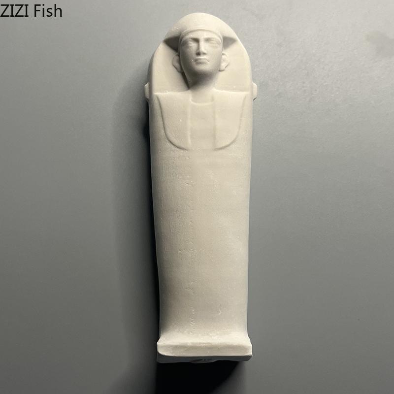 Ancient Egyptian Pharaoh's Mummy Coffin Plaster Statue Desk Decoration Artwork Figures Ornaments Sculpture Room Aesthetic Decor