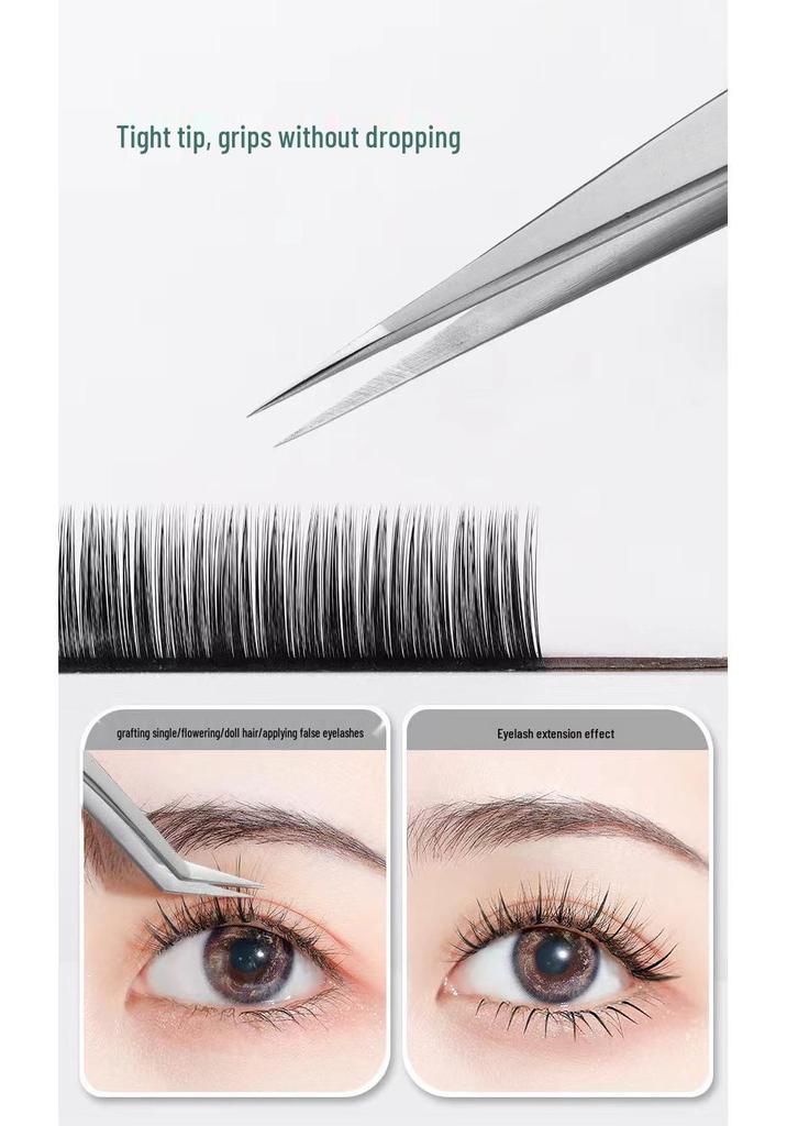 High Precision Blooming Eyelash Extension Tweezers - Professional Tool for Eyelash Artists