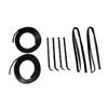 Weatherstrip Set Accessory DK211087 Door Window Sweep Weatherstrips DIY Parts for Truck 1987-96,