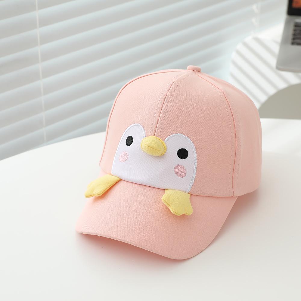2026 Spring Summer New Children Hat 52cm 3-8 Years Cartoon Penguin Fashion Kids Baseball Cap Sun Hat for Boys Girls Sea Paly